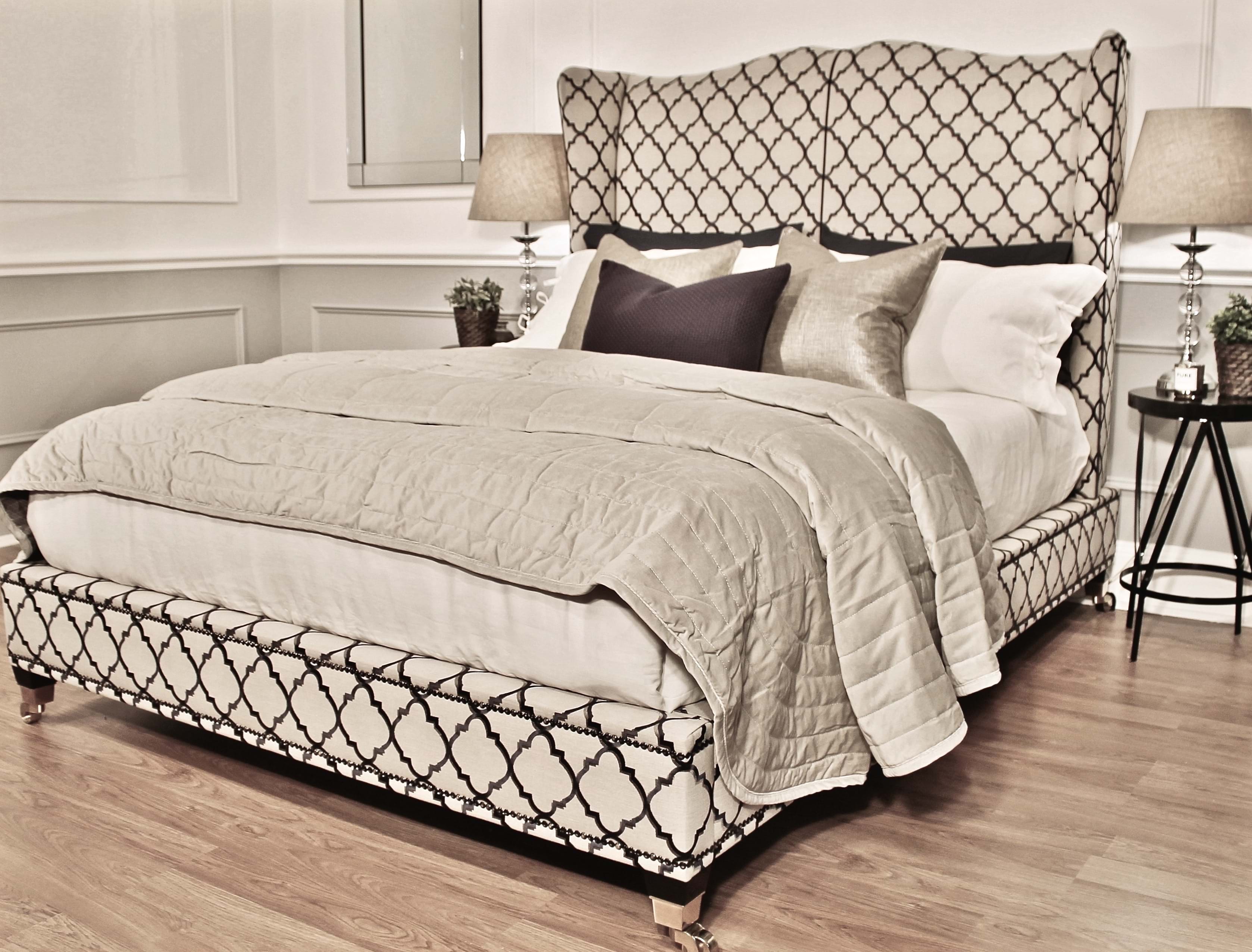 upholstered beds, upholstered bedheads,bedheads, headboards, buttoned bed, buttoned bedhead