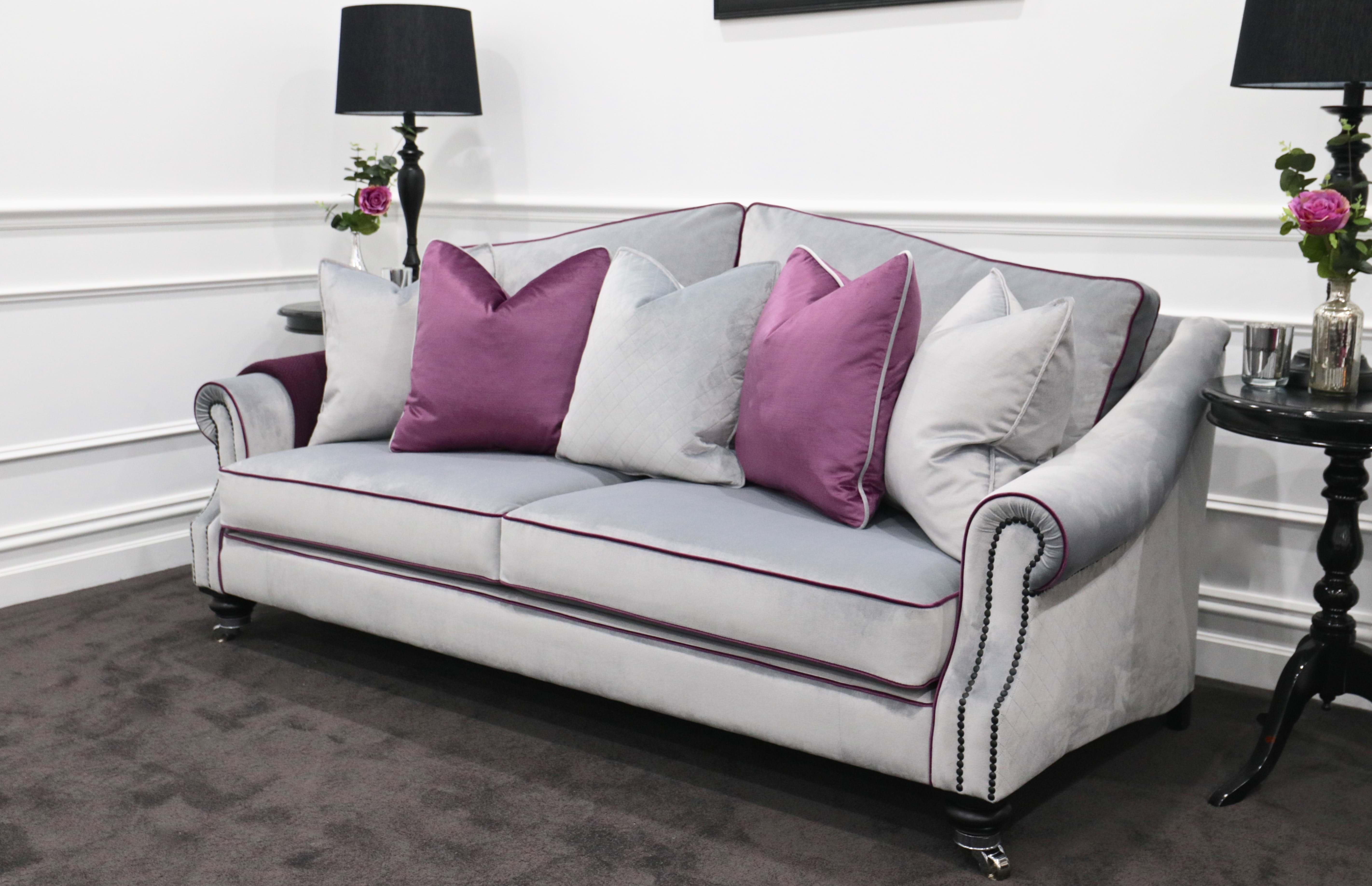 sofa, couch, contemporary, chesterfield, tufted, diamond buttoning