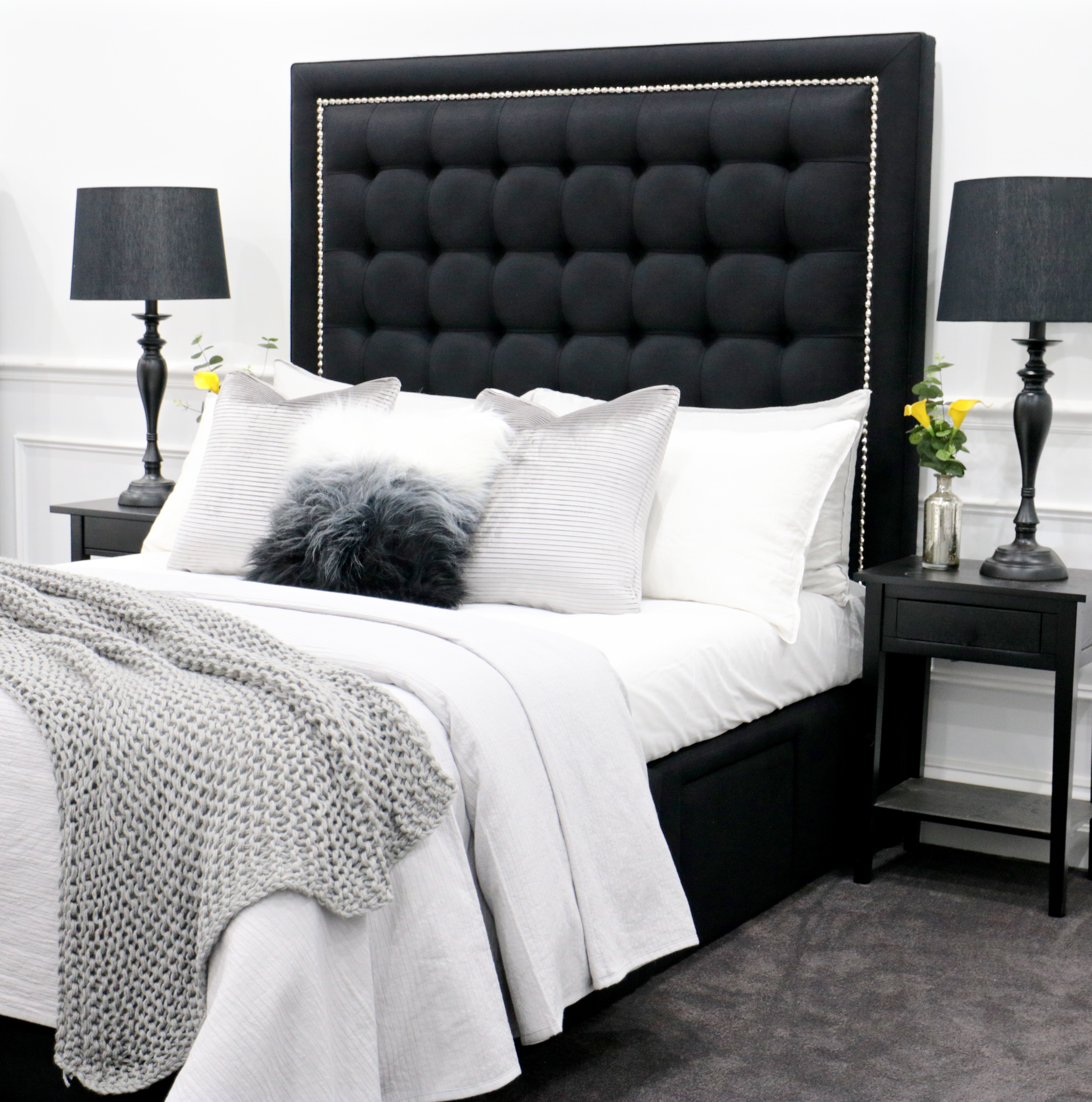 upholstered beds, upholstered bedheads,bedheads, headboards, buttoned