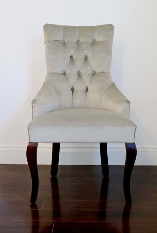 dining chair, arm chair, lounge chair, chesterfield, tufted, diamond buttoning, custom made, upholstery, chair, australia, melbourne, sydney, perth, adelaide, brisbane
