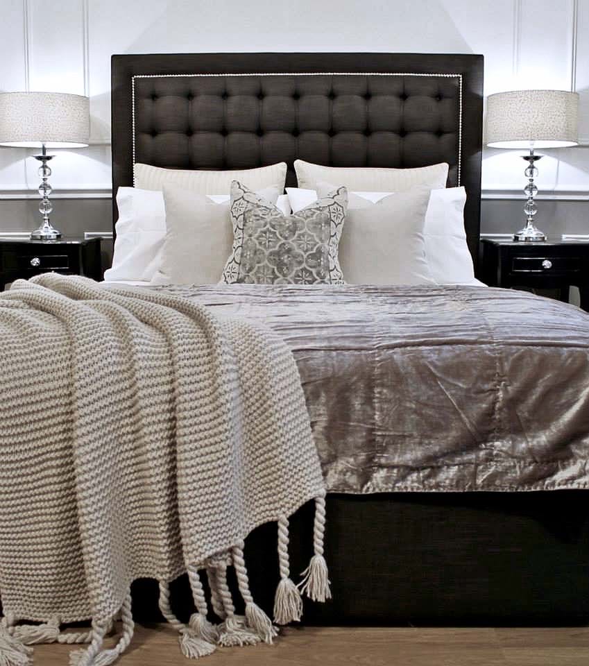 upholstered beds, upholstered bedheads,bedheads, headboards, buttoned bed, buttoned bedhead