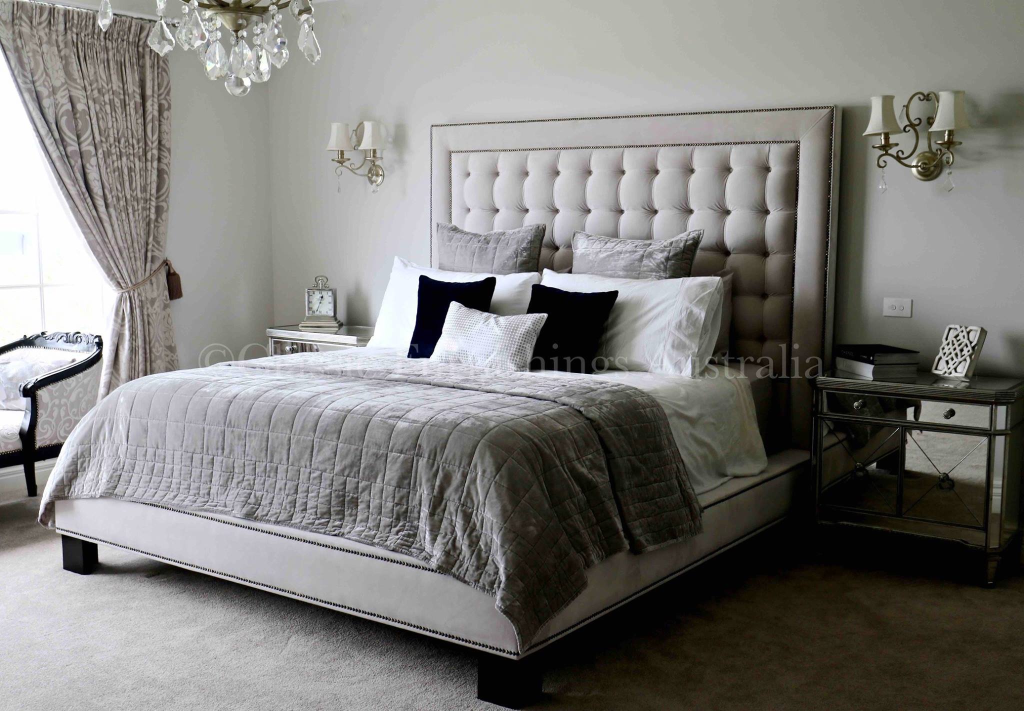 upholstered beds, upholstered bedheads,bedheads, headboards, buttoned