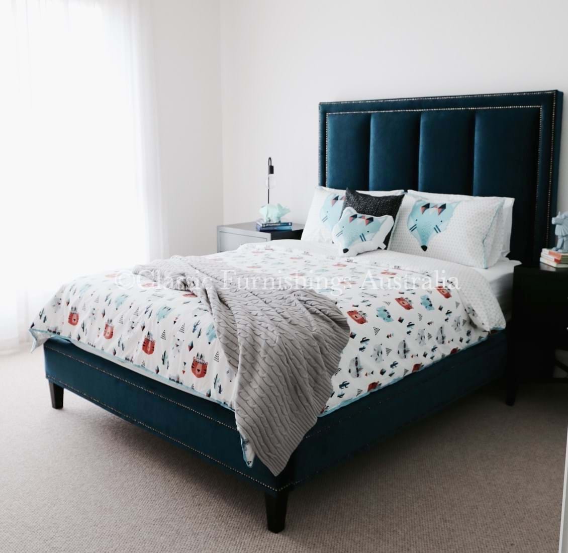 upholstered beds, upholstered bedheads,bedheads, headboards, buttoned bed, buttoned bedhead