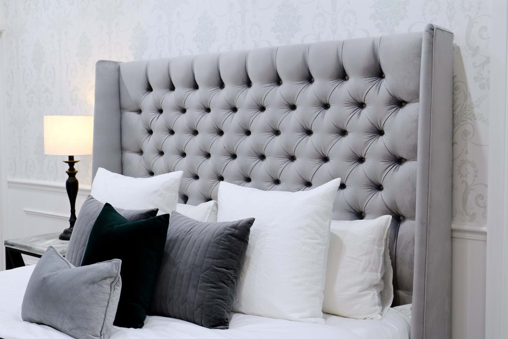 upholstered beds, upholstered bedheads,bedheads, headboards, buttoned