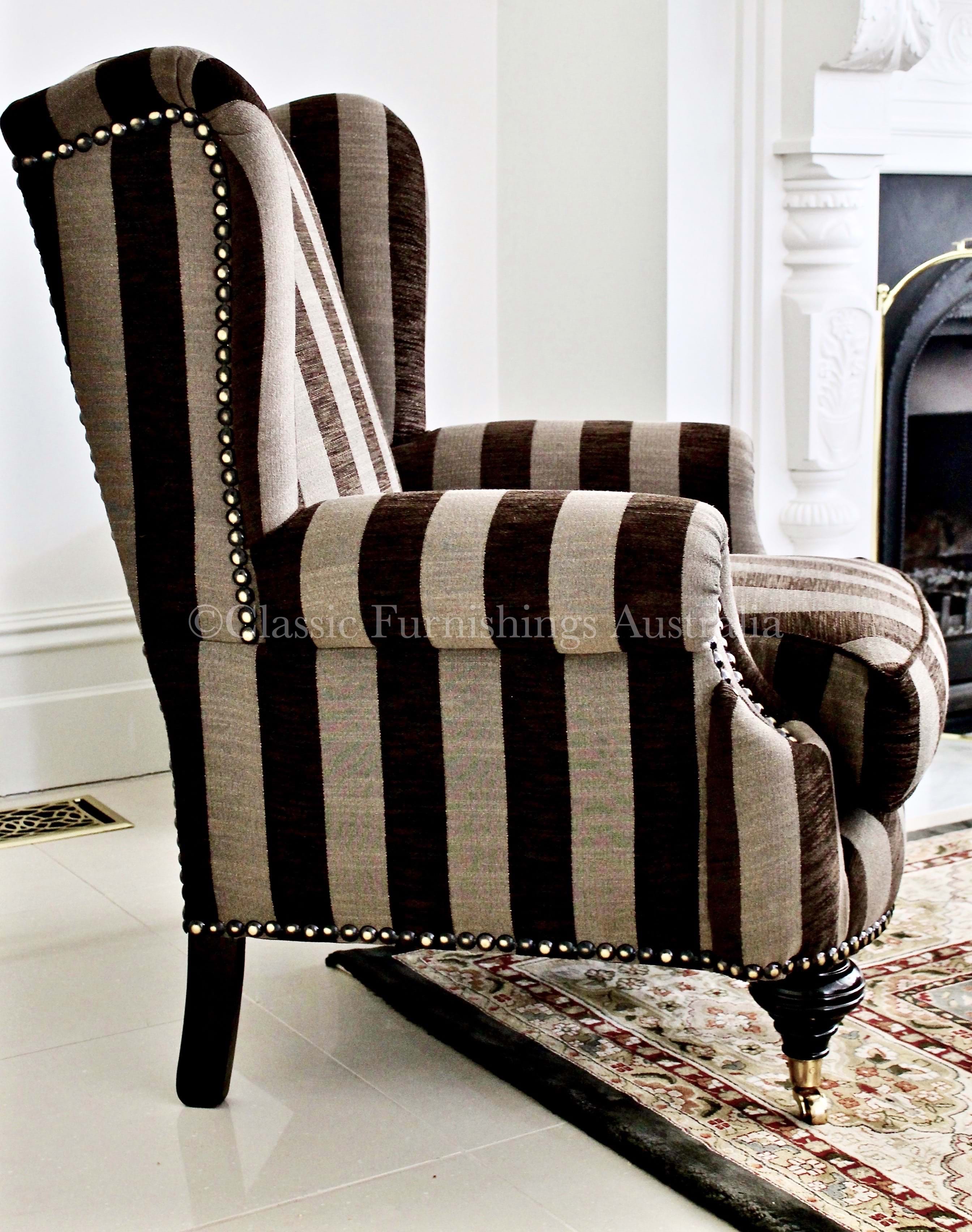 wing chair, arm chair, lounge chair, chesterfield, tufted, diamond