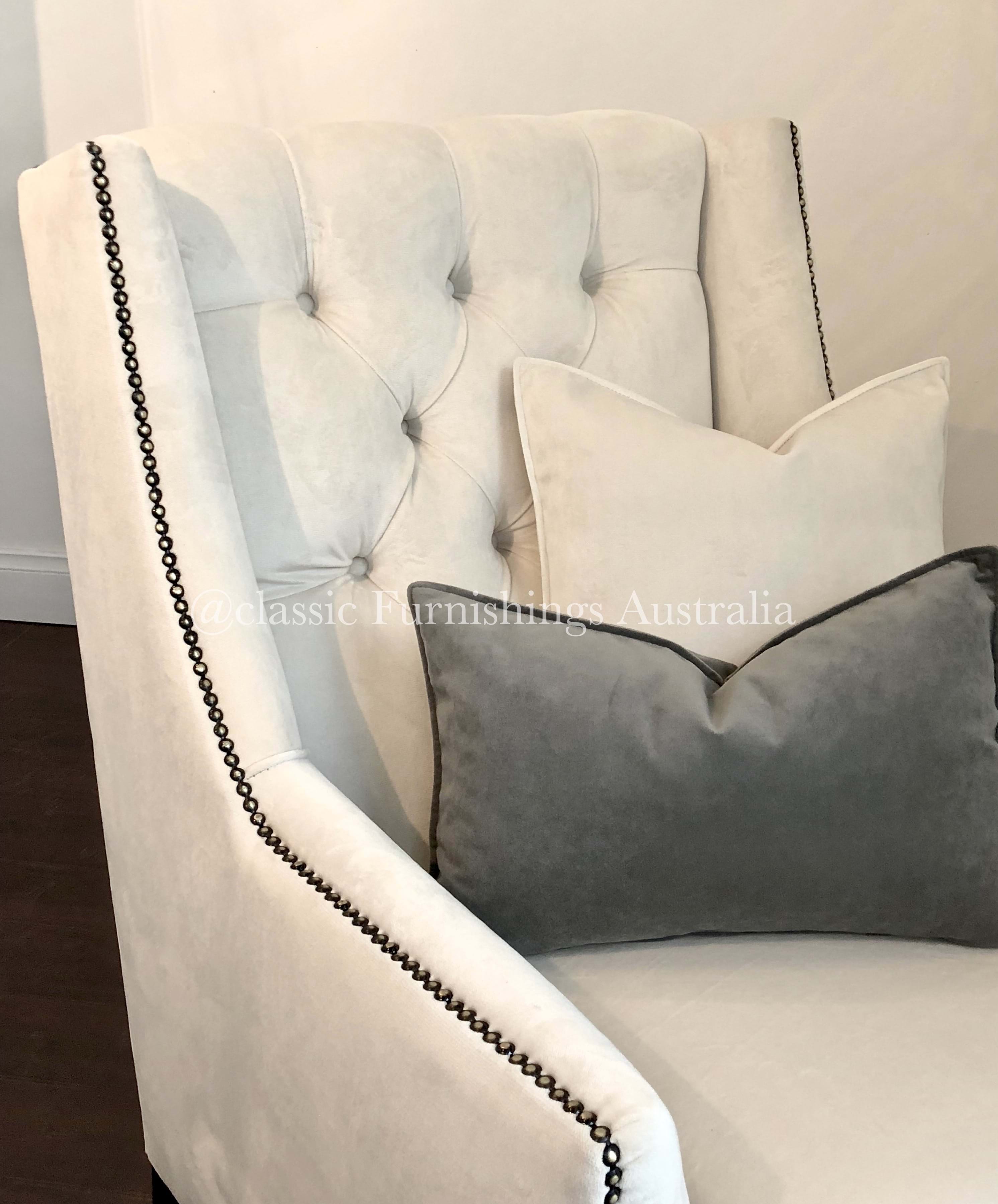 wing chair, arm chair, lounge chair, chesterfield, tufted, diamond