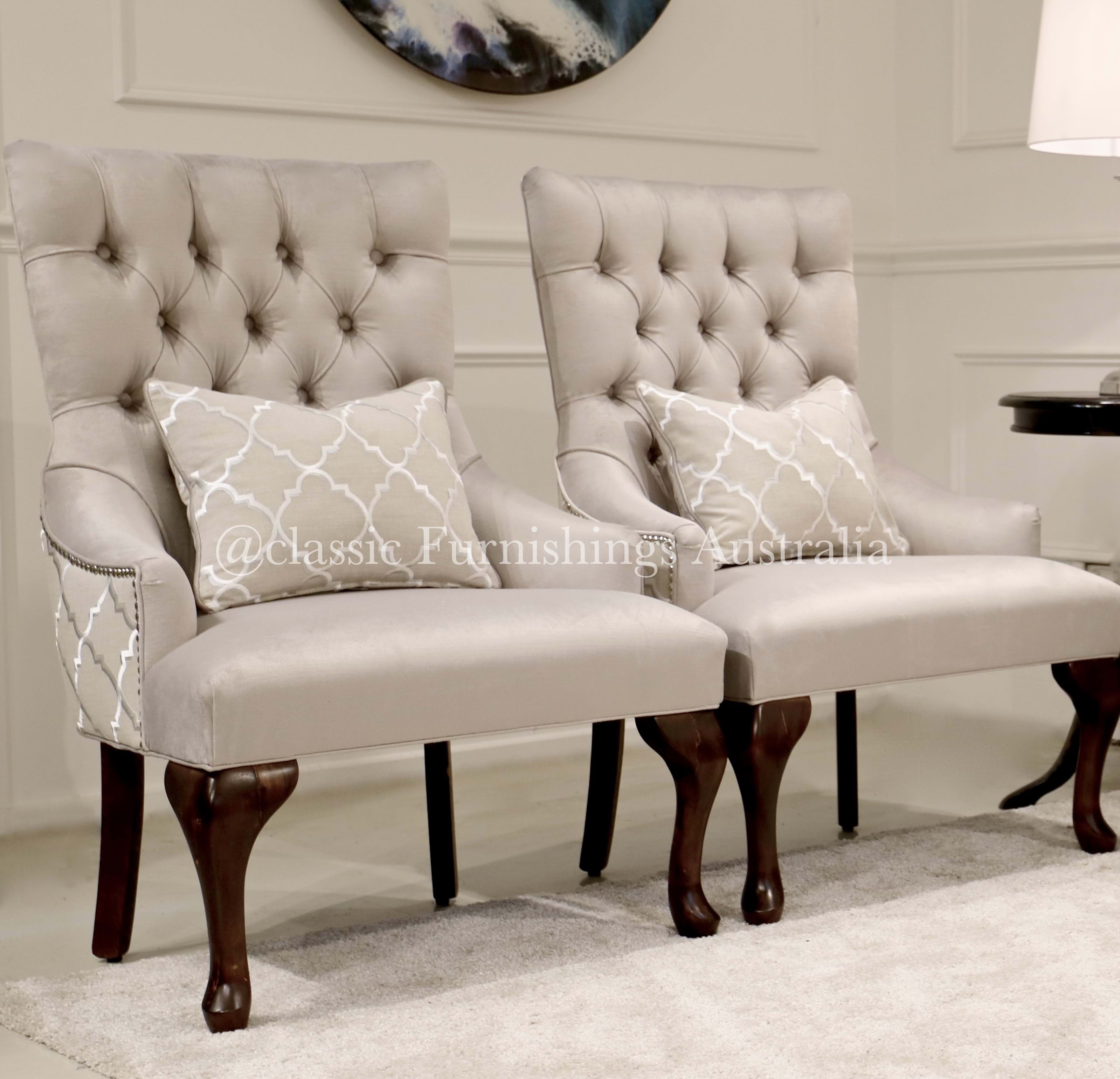 wing chair, arm chair, lounge chair, chesterfield, tufted, diamond