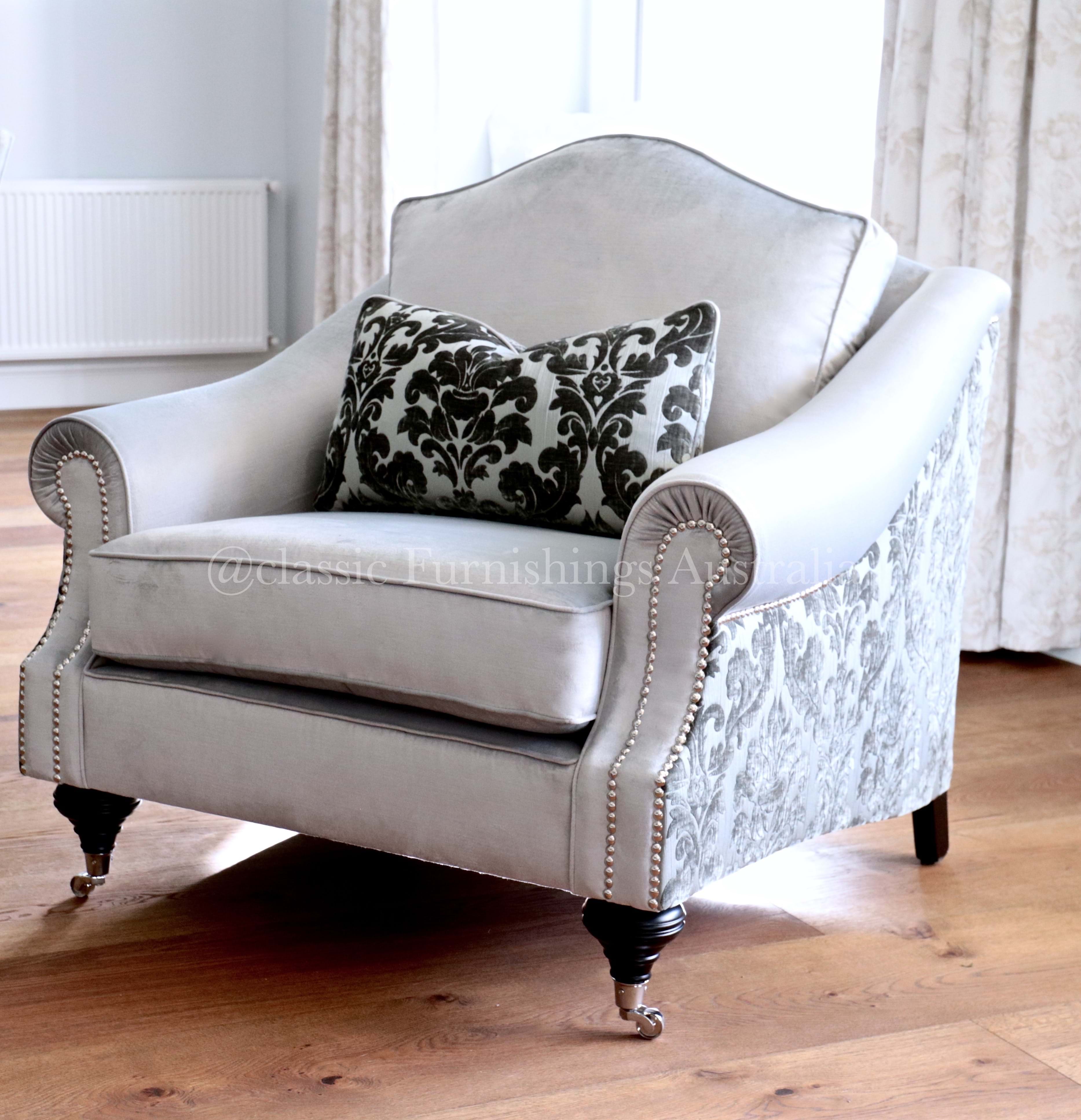 wing chair, arm chair, lounge chair, chesterfield, tufted, diamond