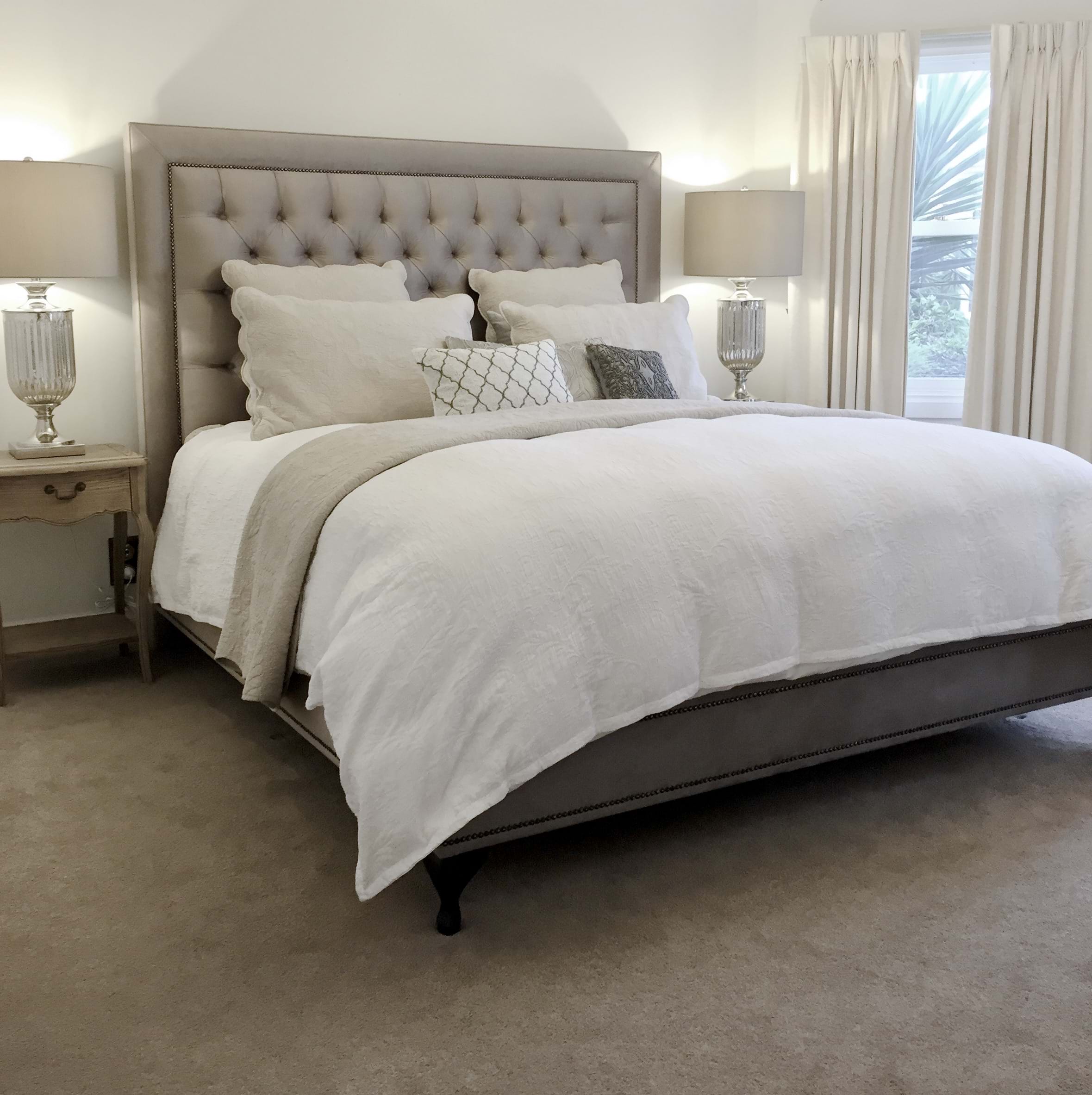 upholstered beds, upholstered bedheads,bedheads, headboards, buttoned